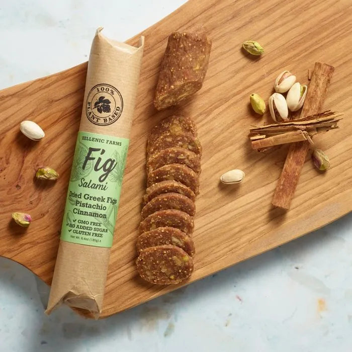 Fig Salami with Pistachio & Cinnamon Vegan