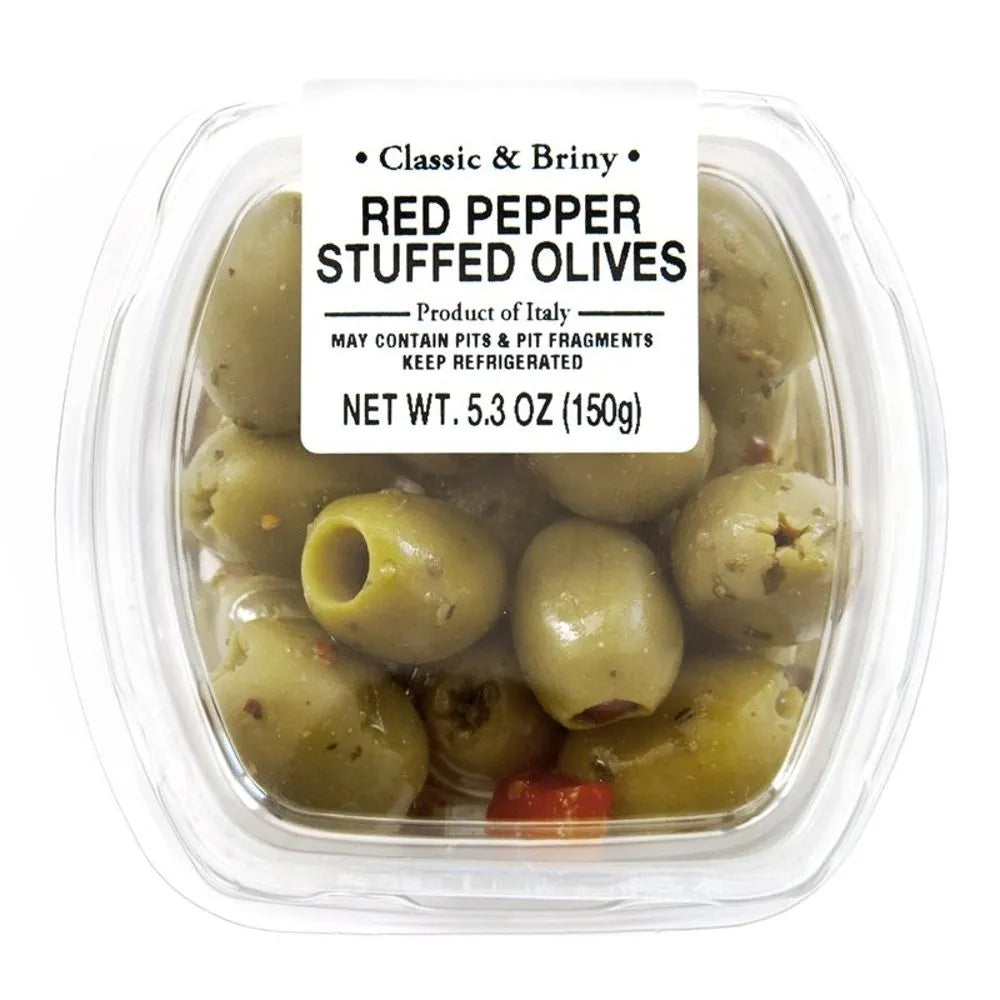 Red Pepper Stuffed Olives