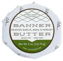 Banner Butter Roasted Garlic, Basil And Parsley Butter