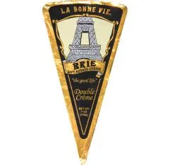 La Bonne Vie Foil Wrap Double Crème Brie Wedge