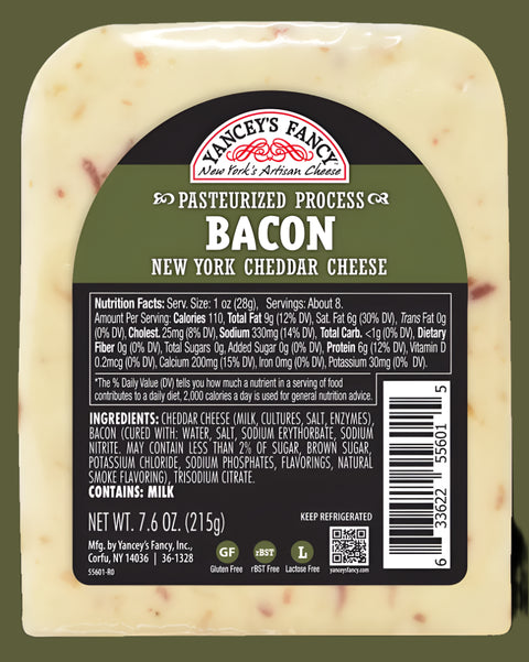 Yancey's Fancy Bacon Cheddar Wedge