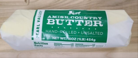 Amish Roll Butter Unsalted 1 LB