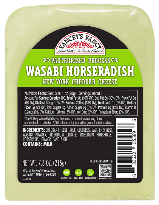 Yancey's Fancy Wasabi Horseradish Cheddar Wedge