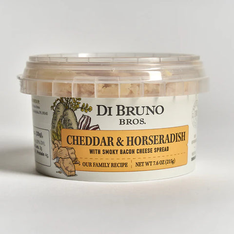 DiBruno Bros Cheddar & Horseradish with Bacon Cheese Spread