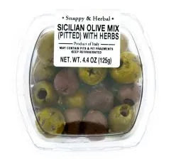 Sicilian Pitted Olive Mix with Herbs